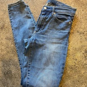 Gap True Skinny Jeans, size 28 regular, approx 9"rise, gently worn